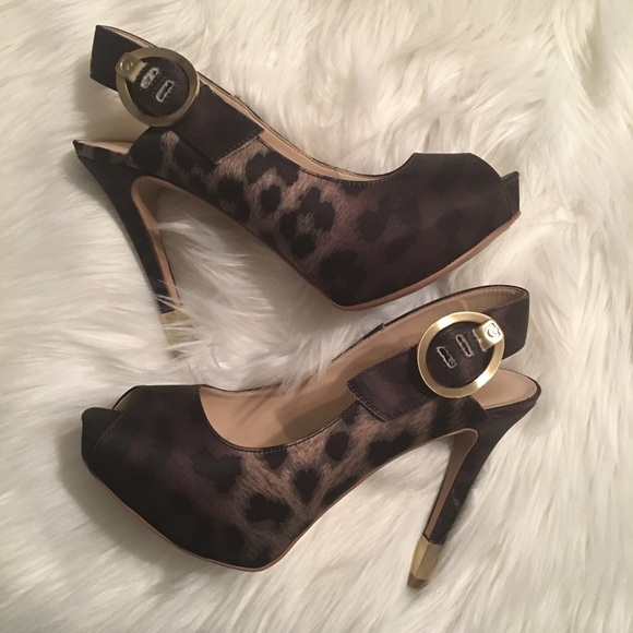 Guess Shoes - Guess Haley 3 Slingback Platform Heels